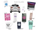 Personalized Initial Alphabet Letter Sticker - Custom Monogram Name Decal - for Glass Wedding Gift Box Suitcase ,etc